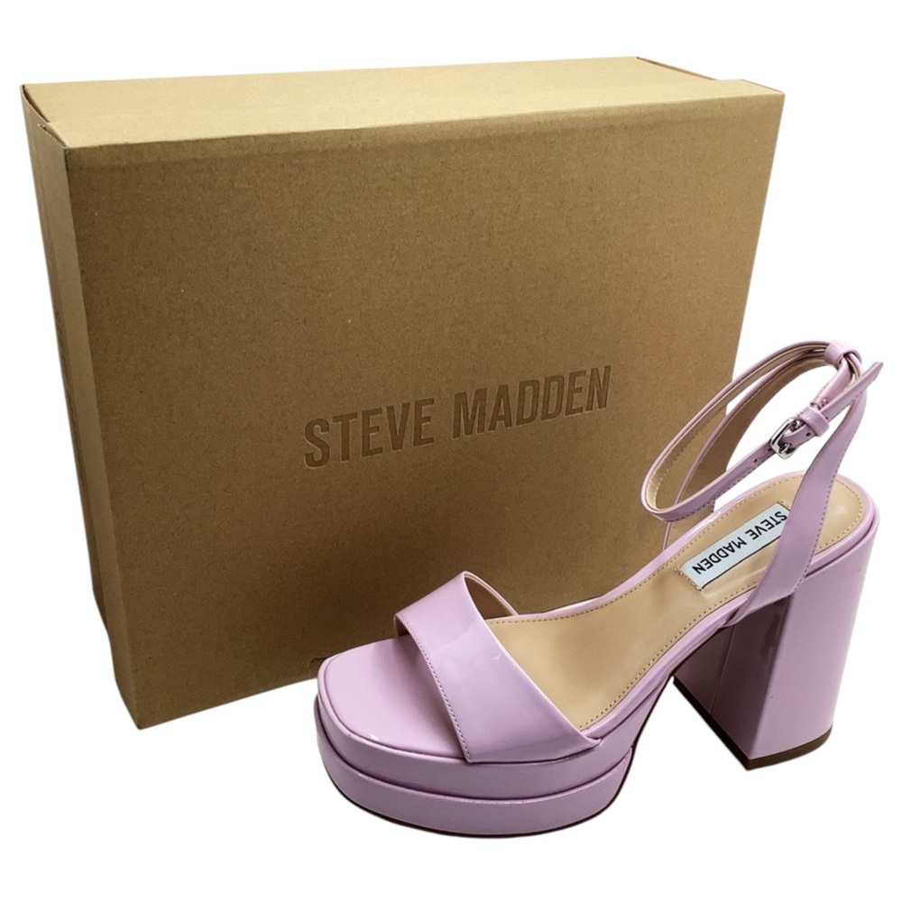 🆕{Steve Madden} Warped Platform Block Heel Sandal - Picture 7 of 11